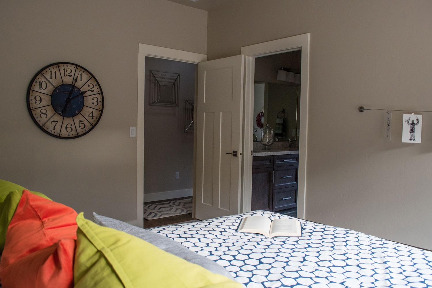 doorway to hallway from spare room 