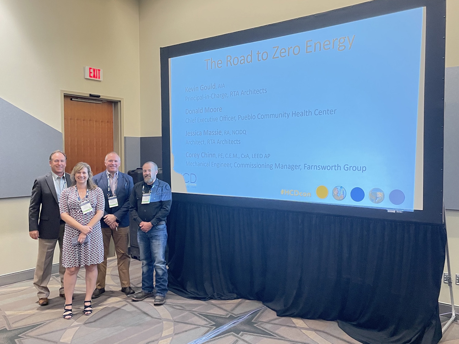 team presentation at healthcare design expo
