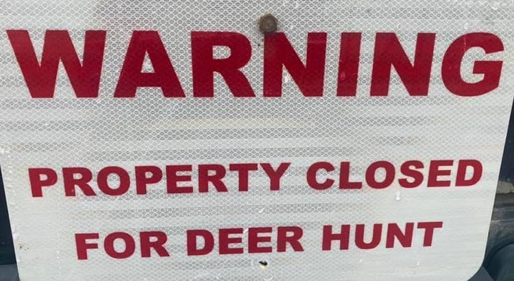 Property Closures for Annual Deer Cull Starting November 1