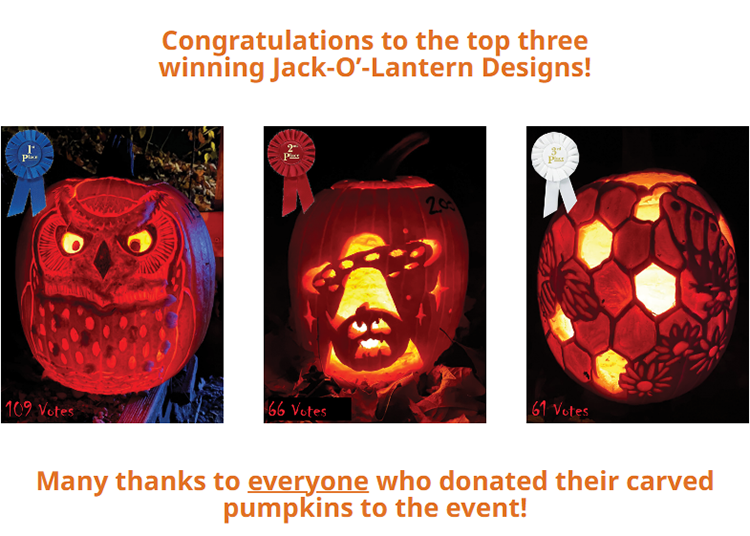 2024 Jack-O'-Lantern Hike Winners