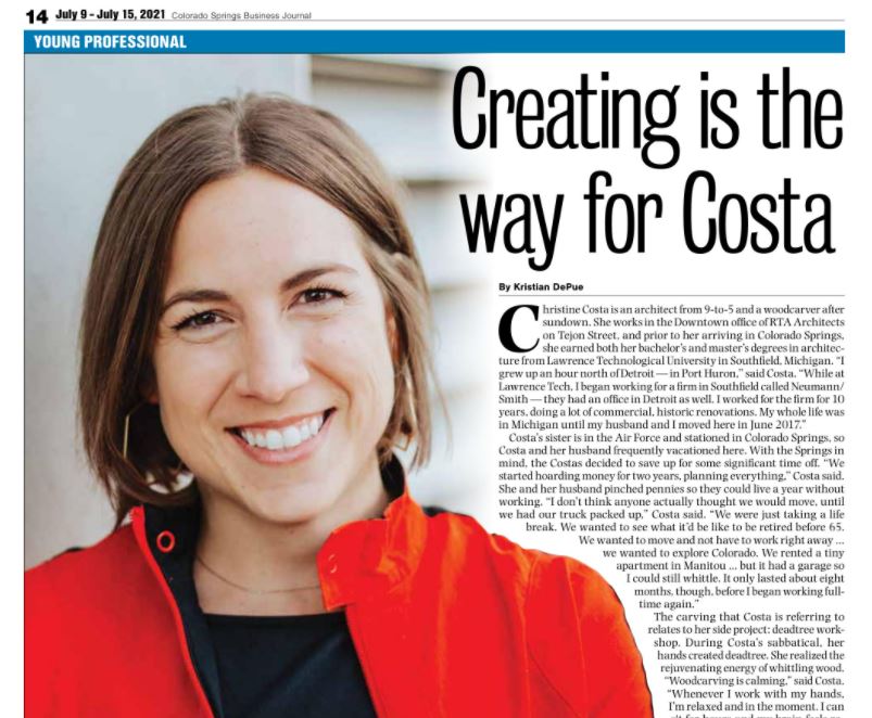 Colorado Springs Business Journal on Christine Costa