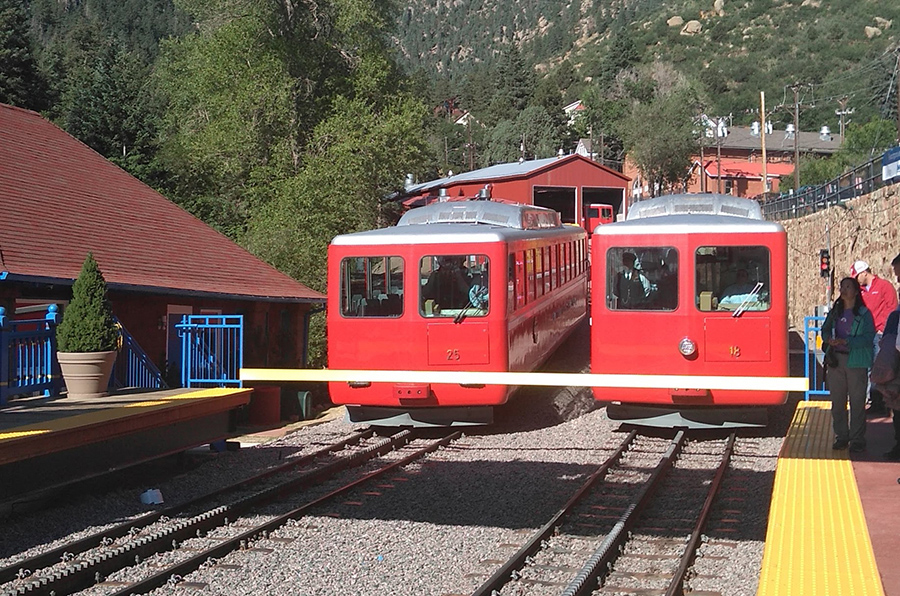 cog railway ribbon cutting