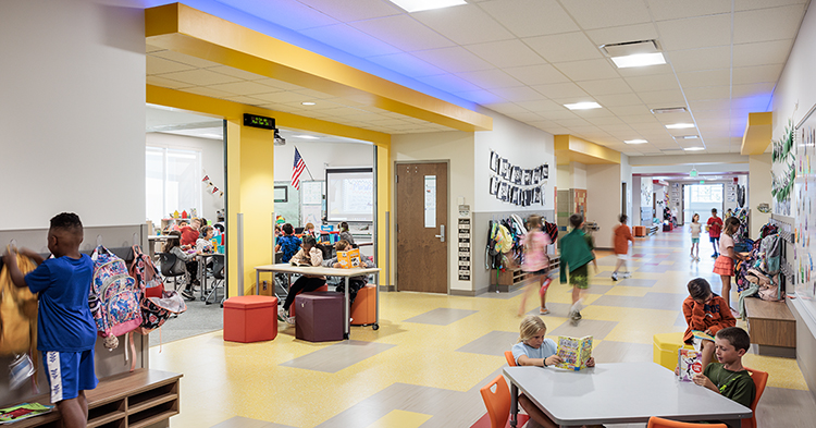 Woodland Elementary School hallway