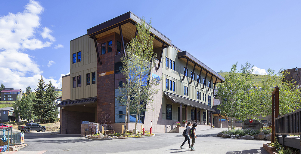 exterior of kelsey wright adaptive sports center