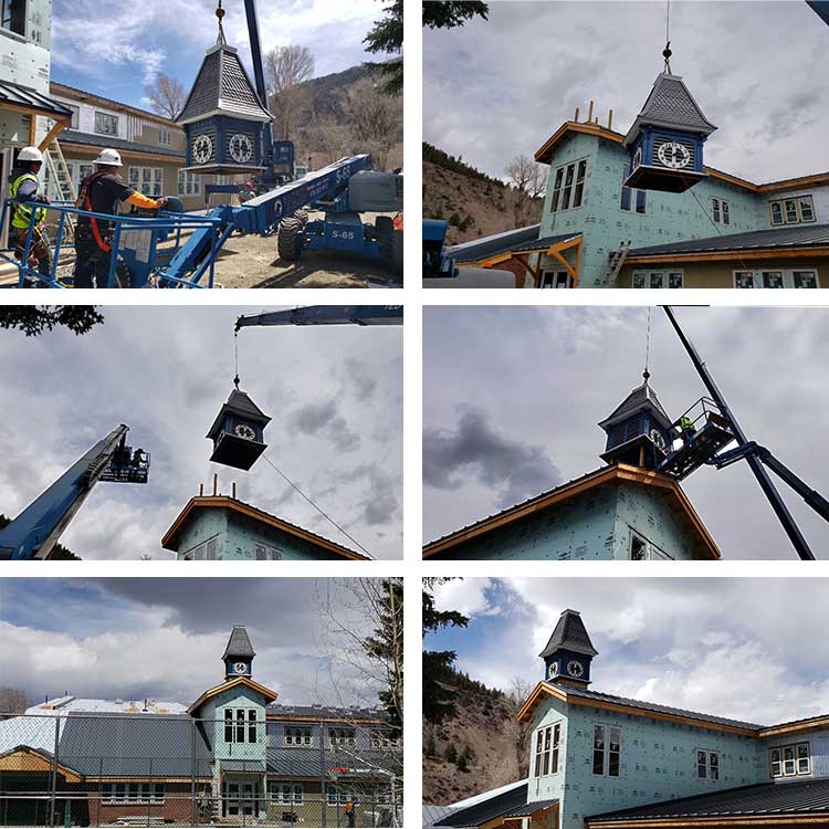 Collage Clock Tower Installation