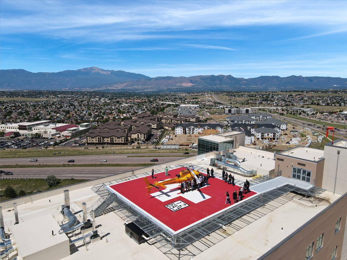 st. francis helipad seen from above