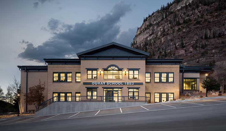 exterior of ouray pk-12 school