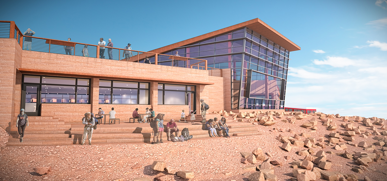 pikes peak visitor center rendering